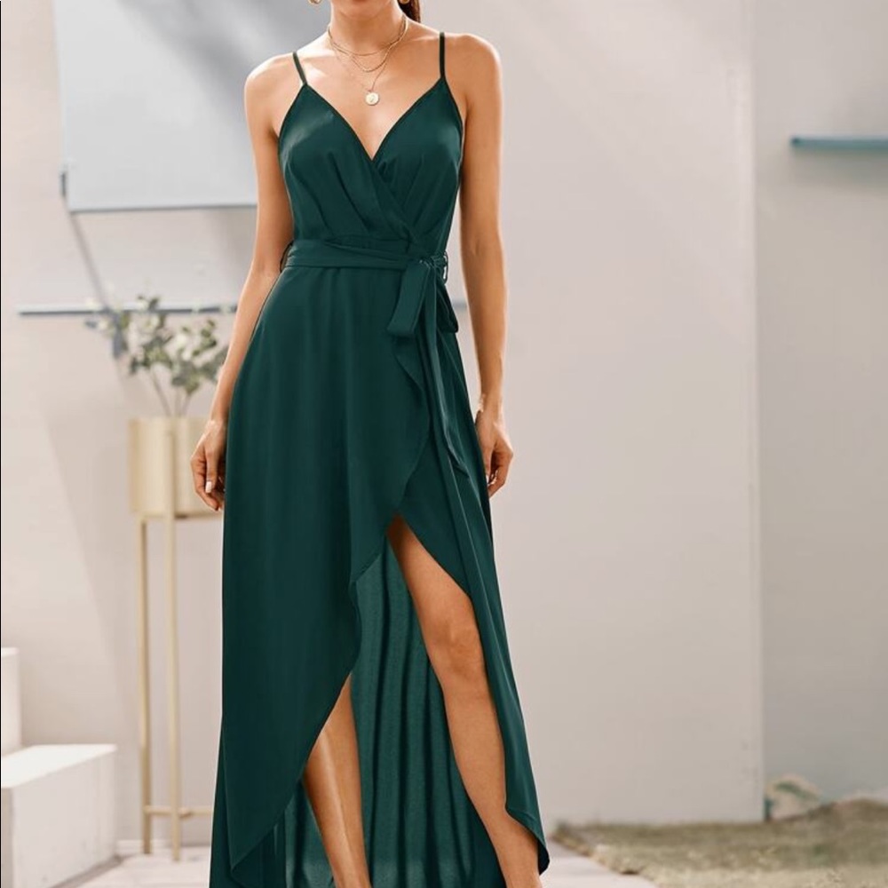 Brand New Green Wrap Dress